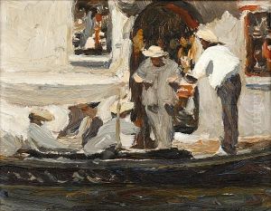 Gondola, Venice by Henry Silkstone Hopwood
