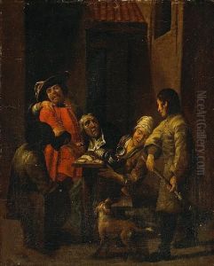 A Dispute In A Courtyard