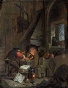 Alchimista Nel Suo Laboratorio