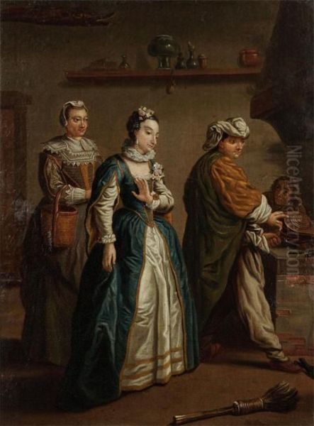 Kitchen Interior With Lady - view 1