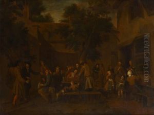 Scene Derejouissances A L'exterieur by Peter Jacob Horemans