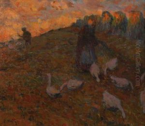 Geese Girl by Frantisek Horky