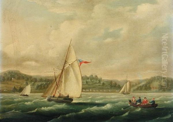 Coastal Scene With Carisbrook Castle - view 1