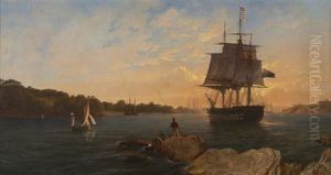 Harbour Scene At Dusk