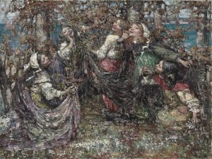 Ring-a-ring-a-roses by Edward Atkinson Hornel
