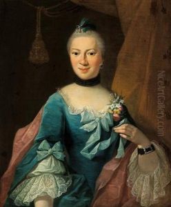 Ritratto Di Una Signora Con Vestito Blu Ritratto Di Una Signora Con Vestito Blu