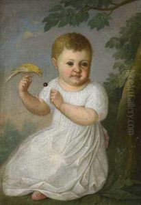 Kinderportrat by Franz Xaver Hornock