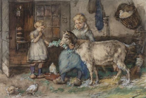 Feeding The Goat - view 1