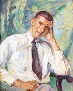 Portrait Of A Seated Gentleman by Charles Mendelssohn Horsfall