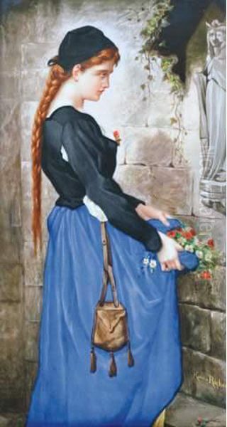 Marguerite Offrant Des Fleurs A La Vierge - view 1