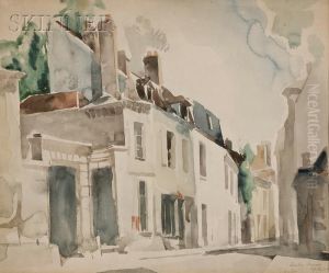 Street View, Senlis, France by Earl Horter