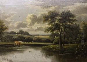 Cattle By A River by Etty Horton