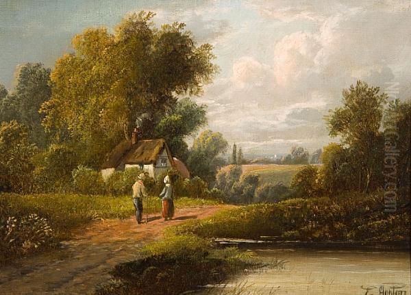 Watering In A Landscape, A Pair - view 1