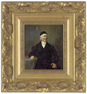 Portrait Of A Jewish Gentleman by Eduard Hosch