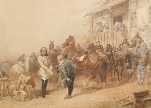 The Traveller's Rest by Theodor Hosemann