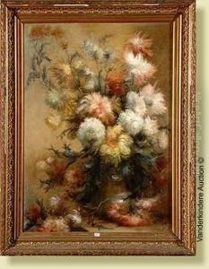 Vase De Fleurs by Constant Pr. Hoste
