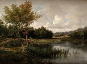 L'etang De Ville-d'avray by Edouard Jean Marie Hostein