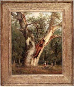Unter Der Alten Eiche by Edouard Jean Marie Hostein