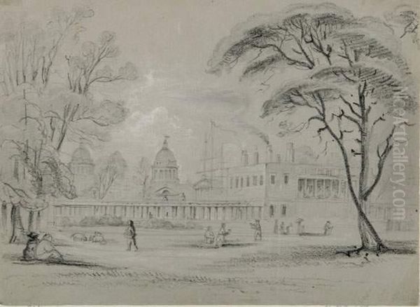 Ansicht Des Old Royal Naval College In Greenwich. 1843 - view 1