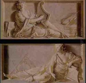 Allegories Of Music And Architecture: A Pair Of Trompe L'oeil Paintings Allegories Of Music And Architecture: A Pair Of Trompe L'oeil Paintings