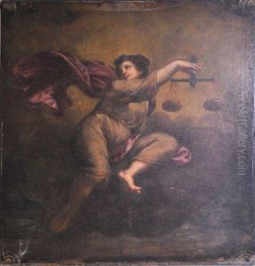 Allegorie De La Justice by Rene Antoine Houasse