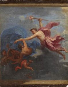 L'aurore Chassant La Nuit by Rene Antoine Houasse