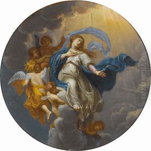 The Assumption Of The Virgin by Rene Antoine Houasse