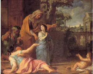 La Vierge Enfant Partant Pour Le Temple by Rene Antoine Houasse