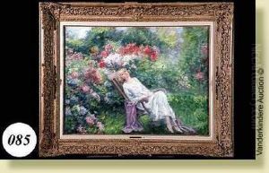 La Sieste Au Jardin by Leon Houbaer