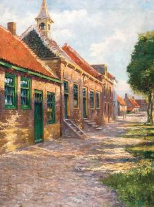Zonnige Straat In Zeeland