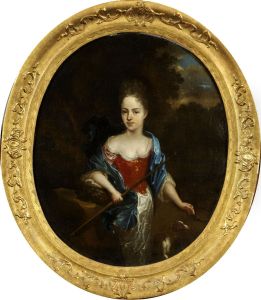 Portrait D'antonyna, Fille De L'artiste by Arnold Houbraken