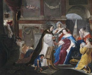 Commemoration Of King Mausolos By Queen Artemisia. by Arnold Houbraken