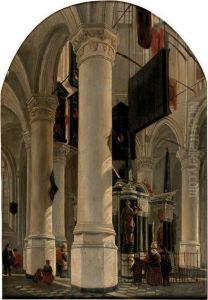 The Interior Of The New Church With The Tomb Of Willem The Silent, Delft