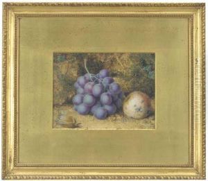 Grapes, Crab-apple And A Chestnut by William Hough