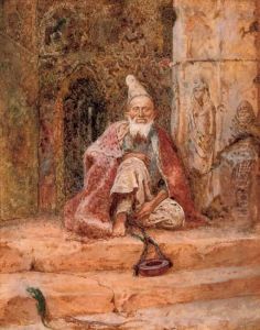The Sage And The Geckos by Arthur Boyd Houghton