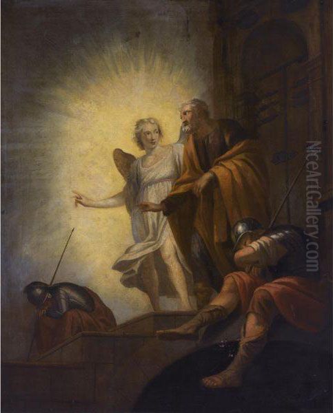 The Angel Waking Peter In The Prison - view 1