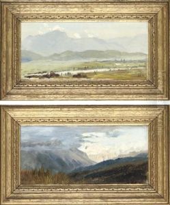The Valley Of The Inn; A Stormy Evening Near Cortina The Valley Of The Inn; A Stormy Evening Near Cortina