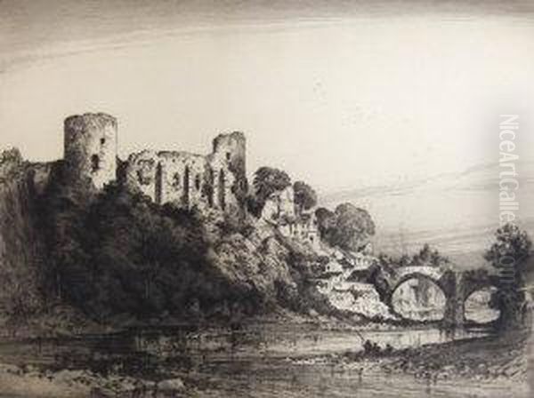 View Of A Ruined Castle And Stone Bridge - view 1