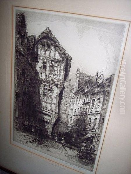 Rue Saint Romain, Rouen - view 1