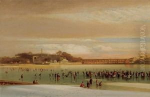 Skating On The Schuylkill by William Henry Howe