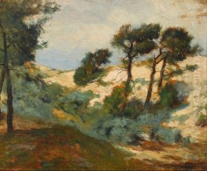Dunes And Scrub Pine by William Henry Howe