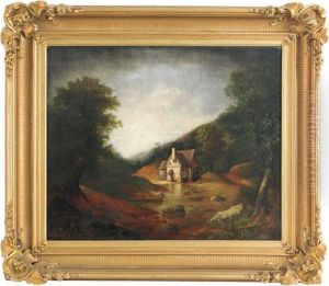 Landscape With Mill by Edward A. Howell