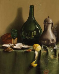 Still Life Study Items On A Table by John Howes