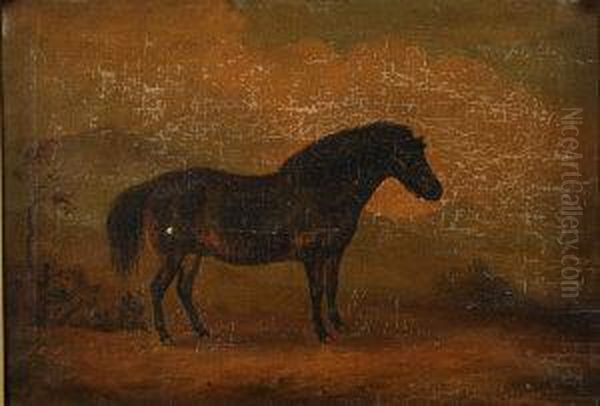 Horse Portrait Before Mountains - view 1