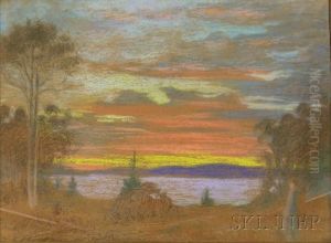 Landscape At Sunset by Edith Howland