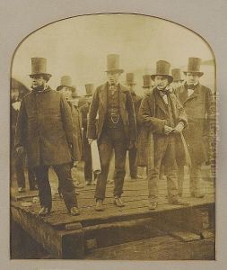 Isambard Kingdom Brunel At The Launching Of The Great Eastern by Robert Howlett