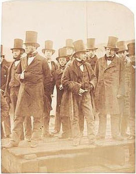 The Leviathan (the Great Eastern). Group Including Isambard Kingdom Brunel - view 1