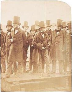 The Leviathan (the Great Eastern). Group Including Isambard Kingdom Brunel