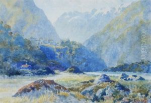 Cottage Near Mt Cook by Charles Henry Howorth