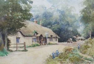 Thatched Cottages by Charles Henry Howorth